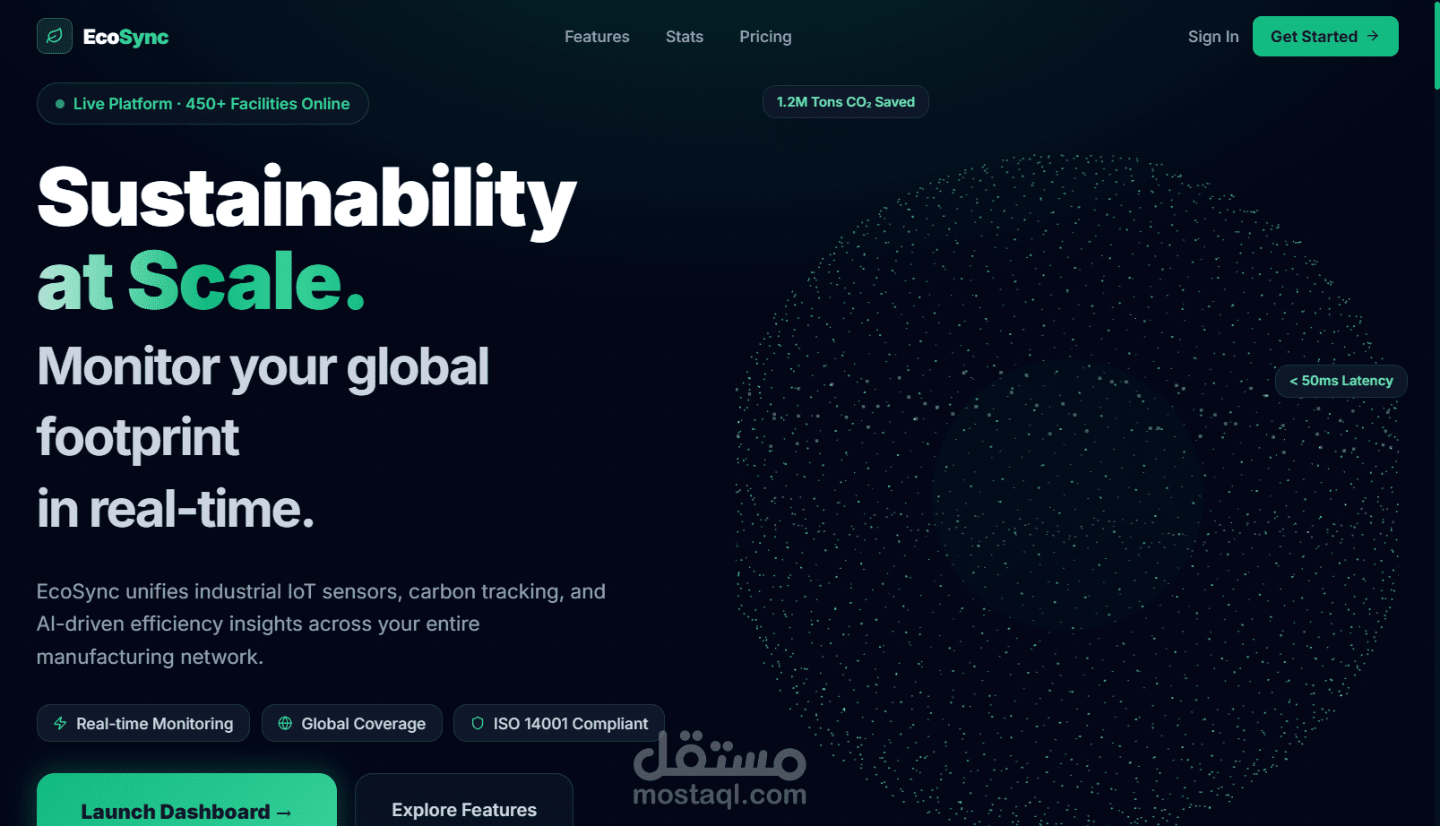 تطوير واجهة منصة Eco-Sync لإدارة البيئة وإعادة التدوير الذكي | React.js