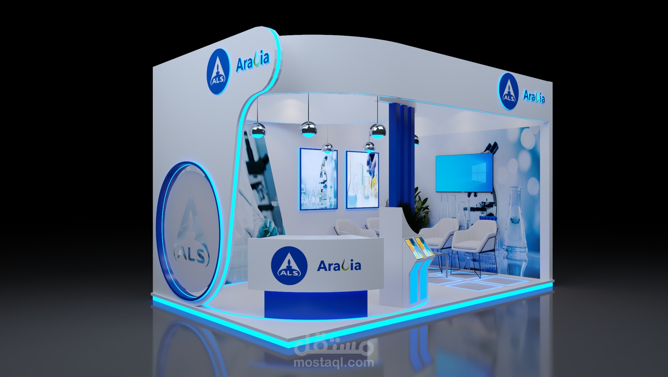 تصميم بوث ALS ARABIA