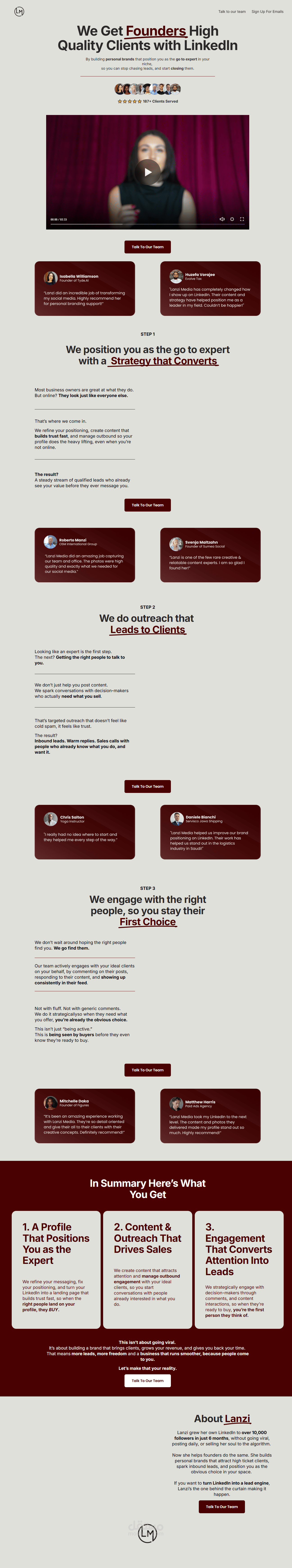 Website Copy (Revamp)