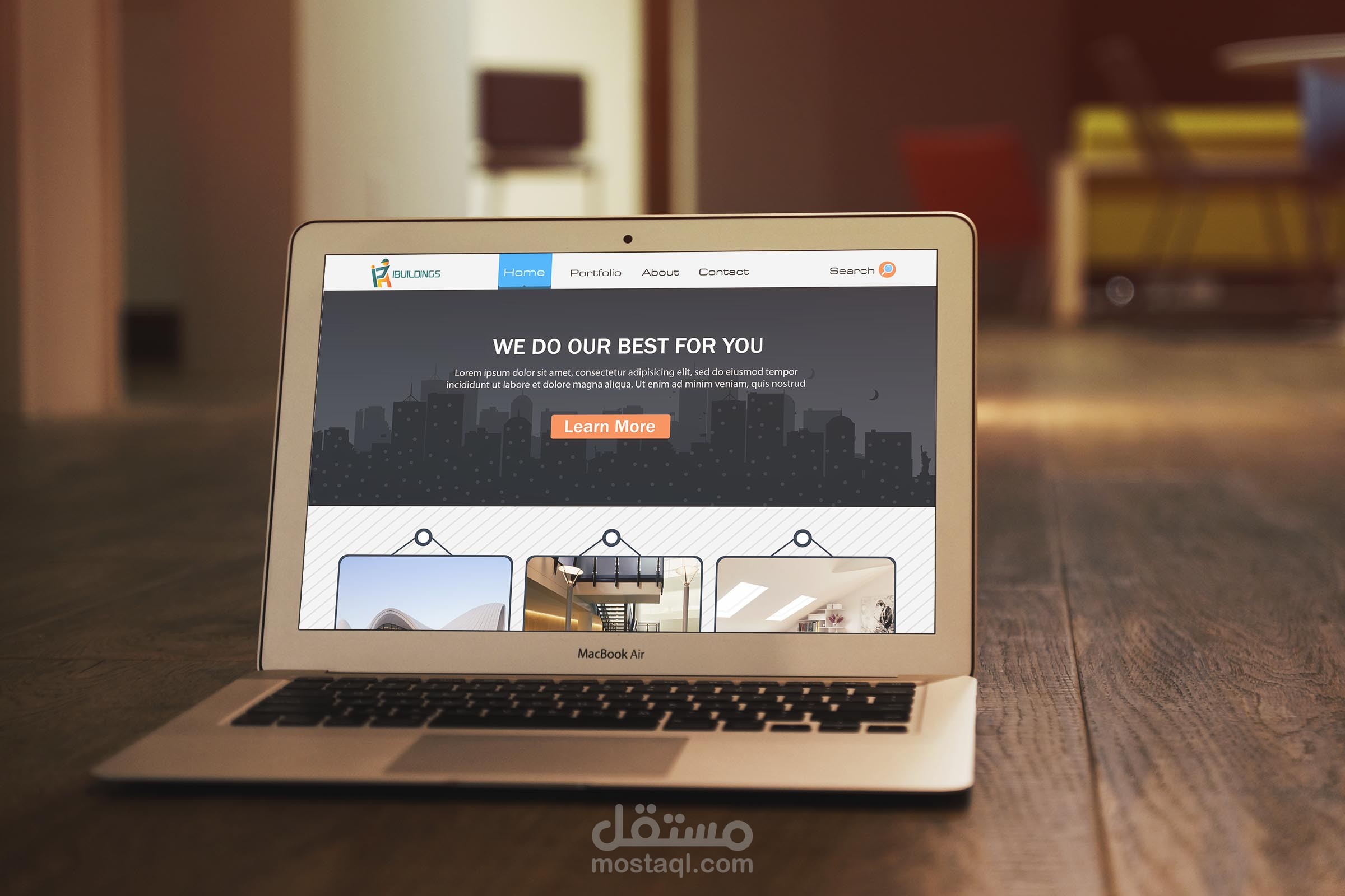 تصميم ويب لشركة انشاءات