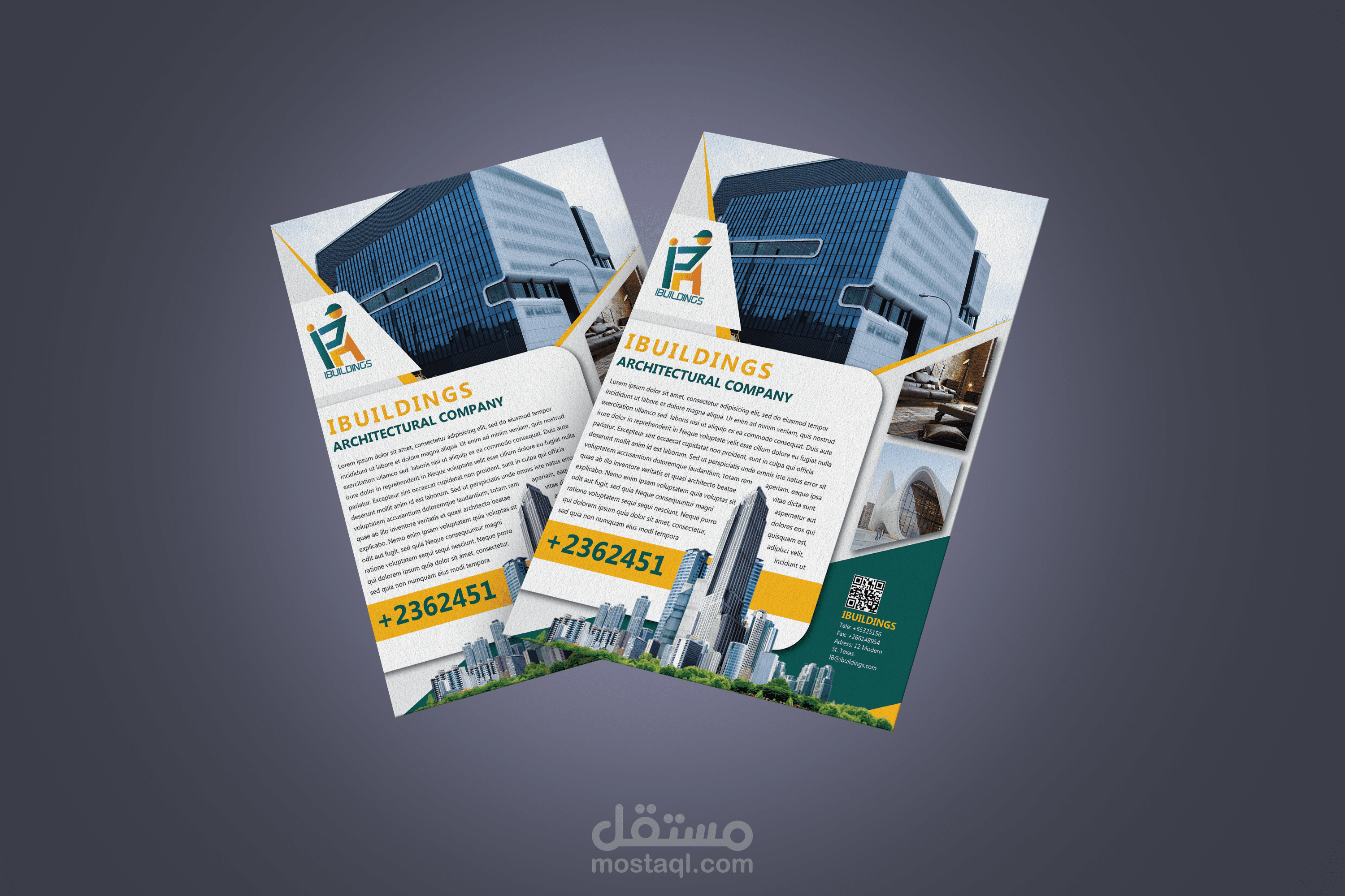 فلاير لشركة انشاءات