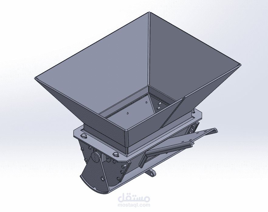 تصميم هزاز تغذية Vibrating Feeder Hopper