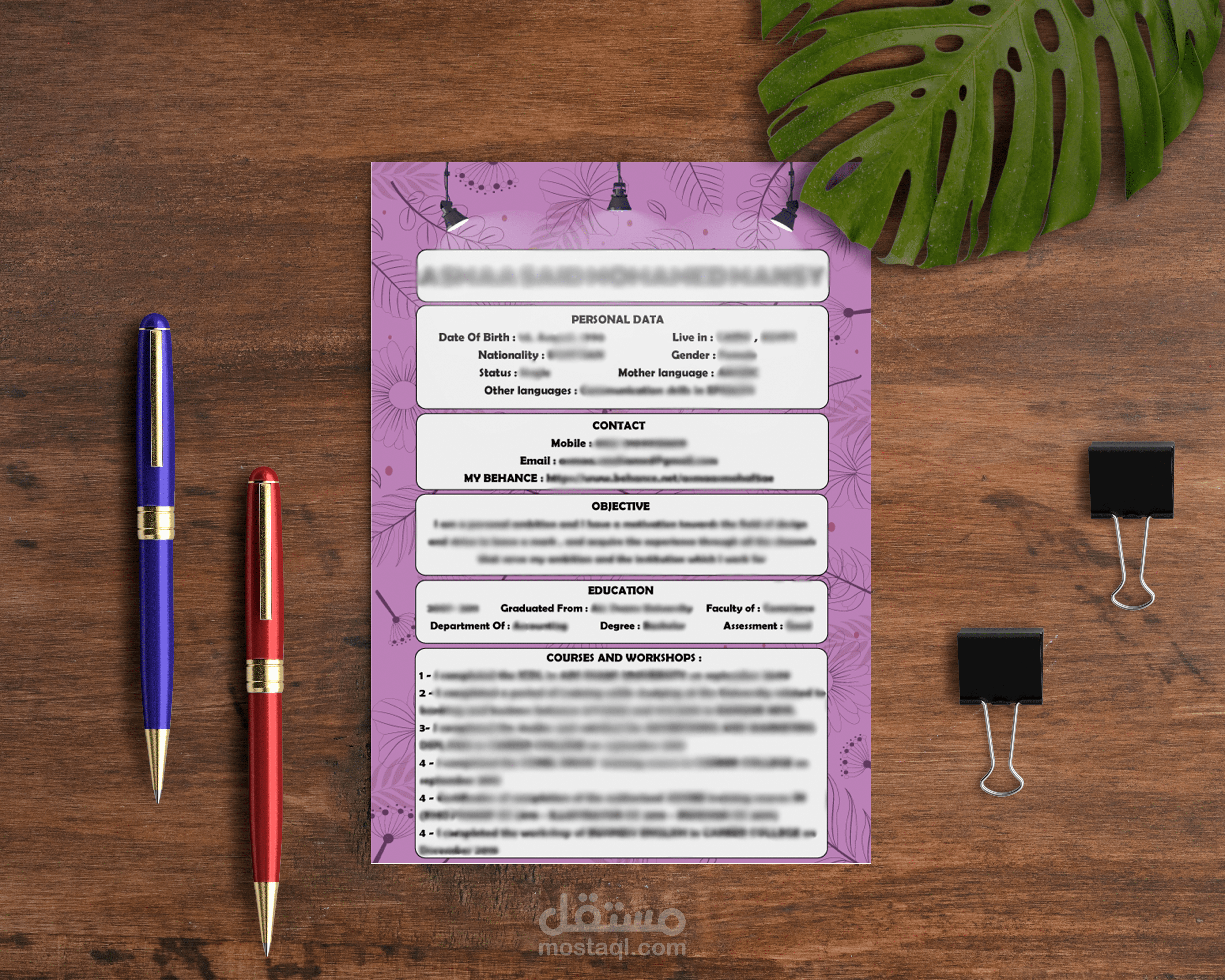 سيره ذاتيه - CV - Resume