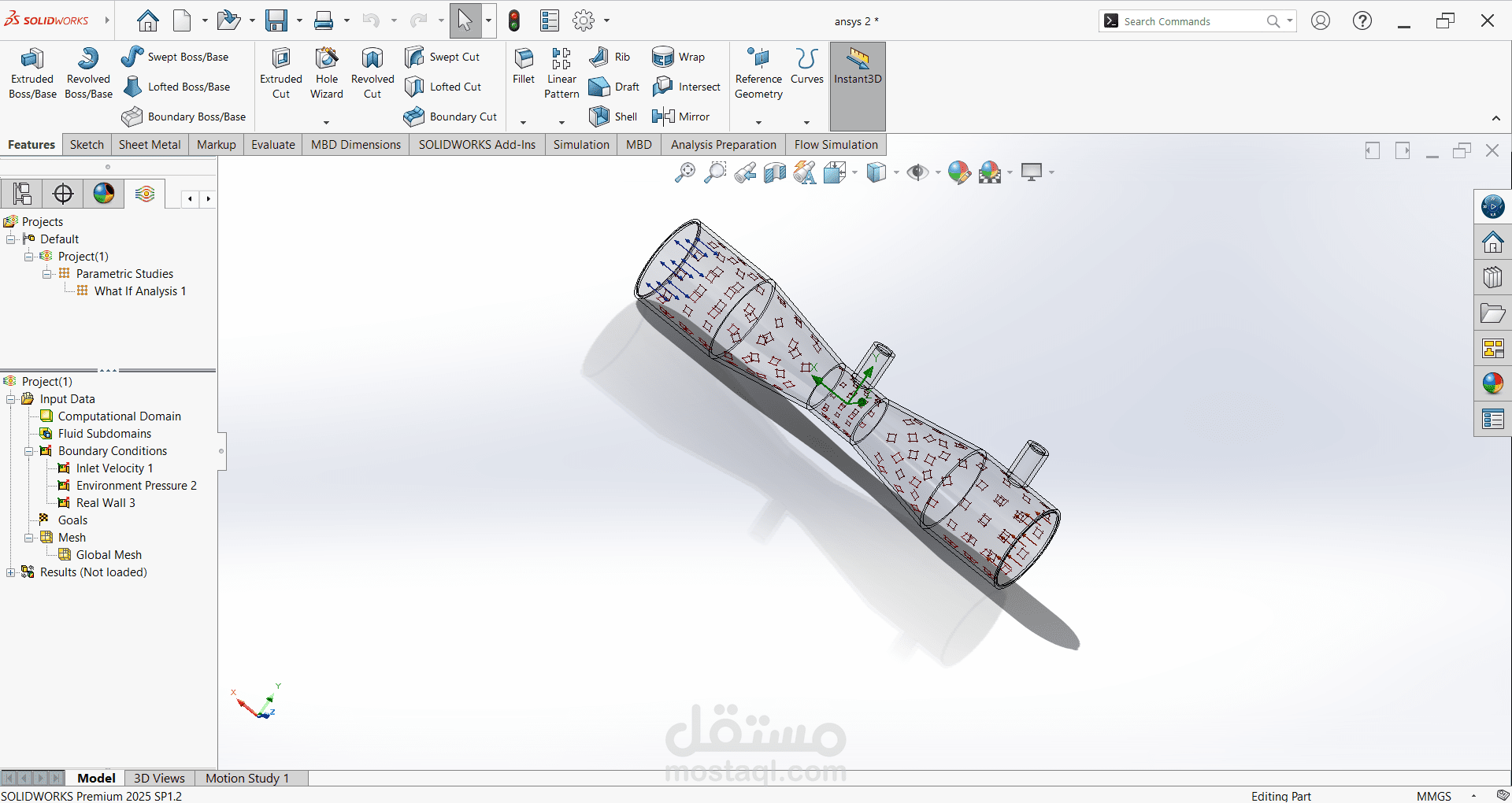 Convergent-Divergent Nozzle CFD Simulation