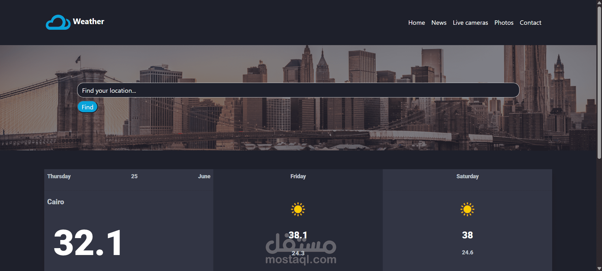 Weather Forecast Application
