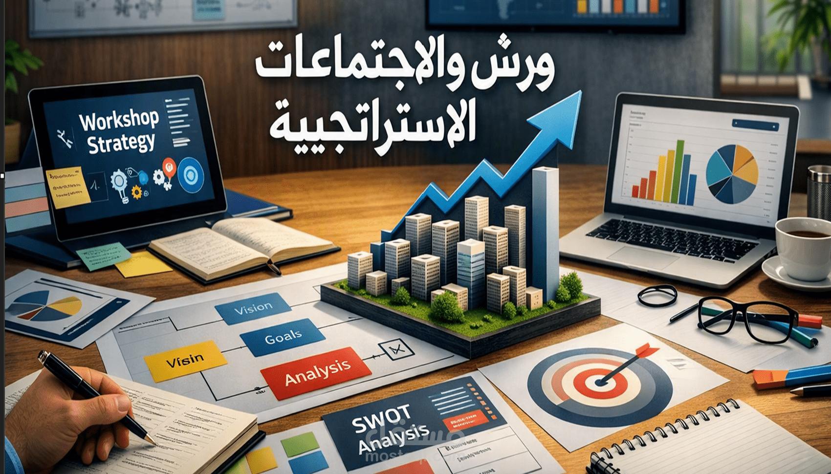 تصميم، هندسة، وتنظيم ورش العمل الإستراتيجية والتنسيقية للمؤسسات والشركات