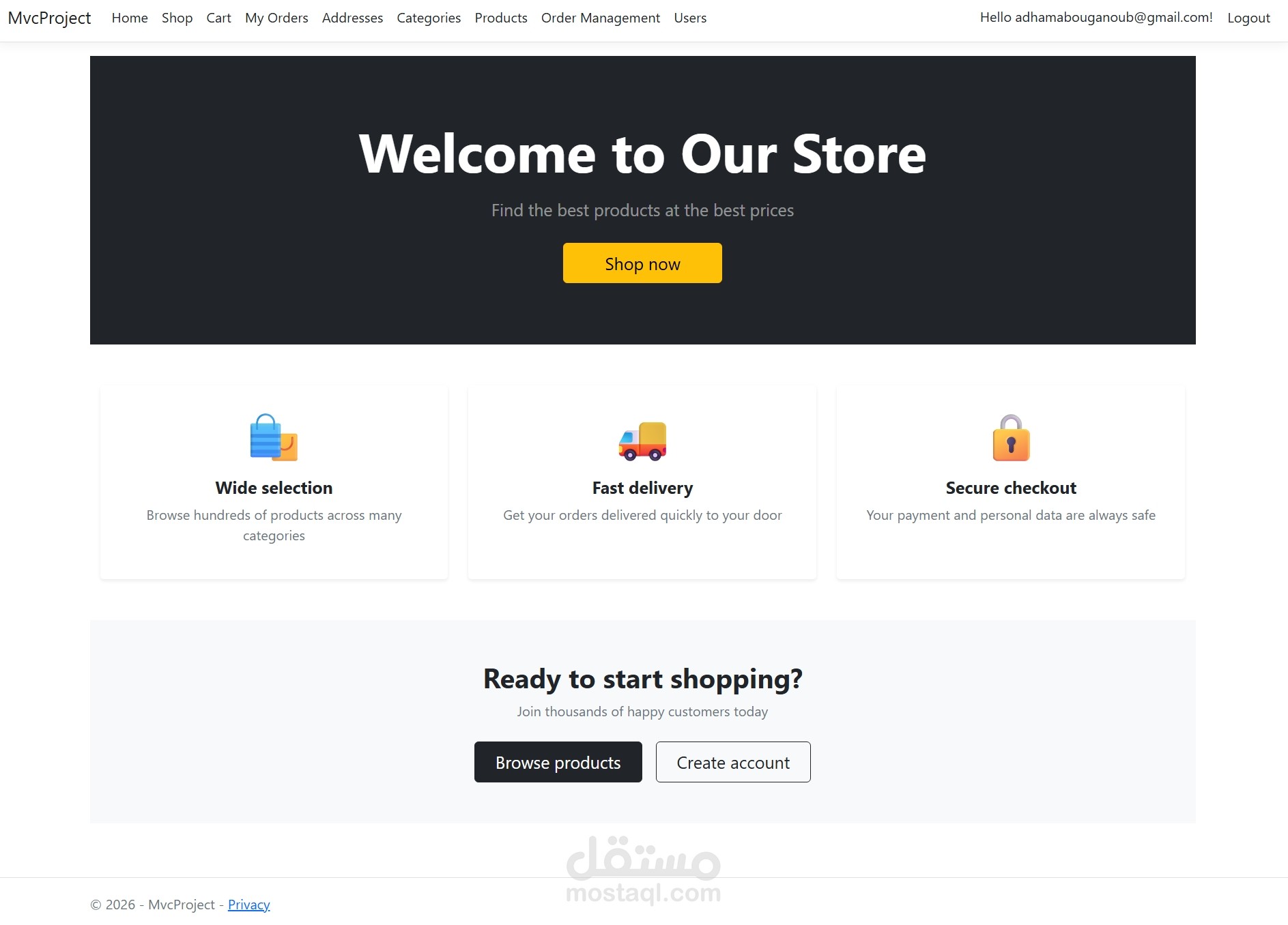 Online shopping