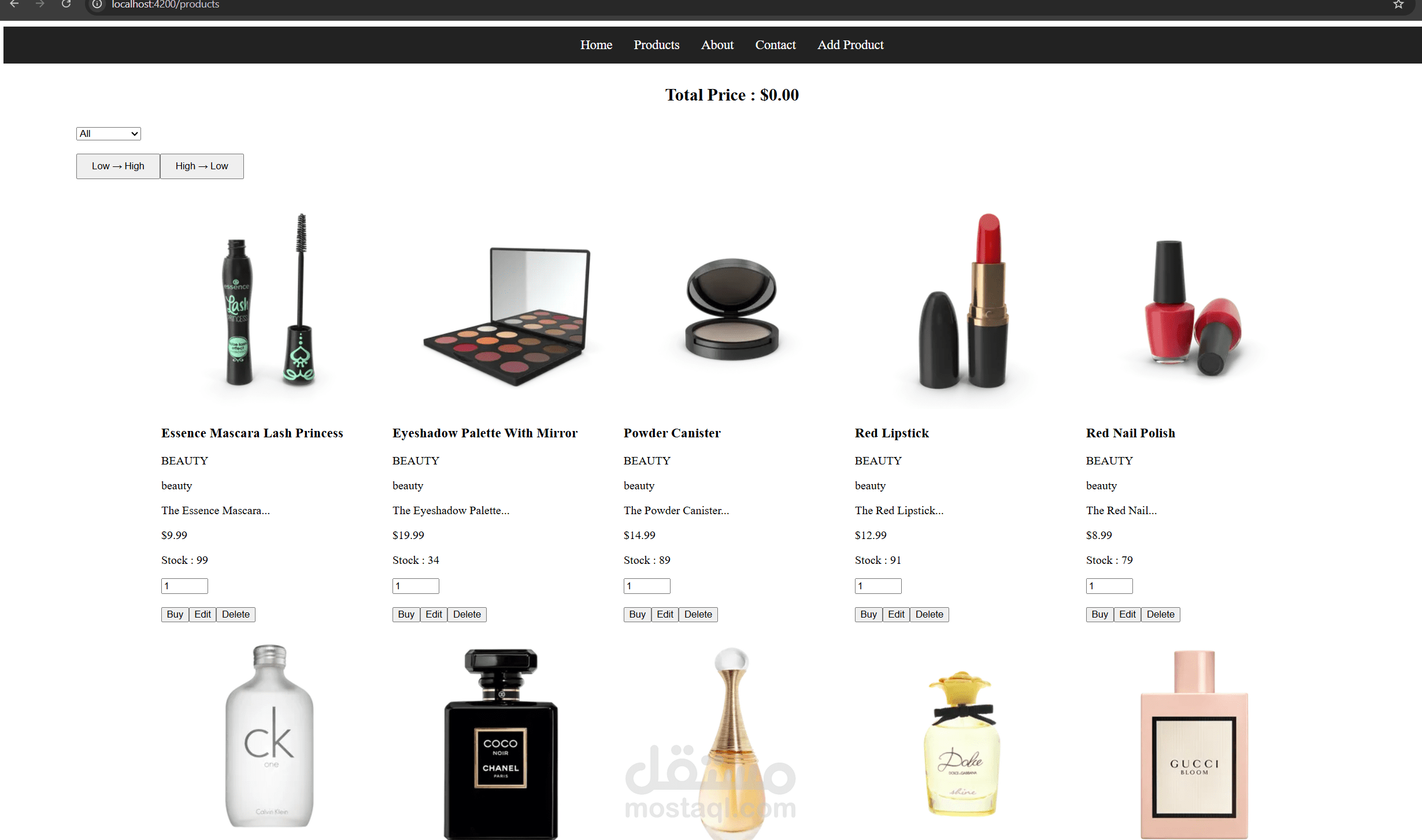 Responsive E-Commerce Website