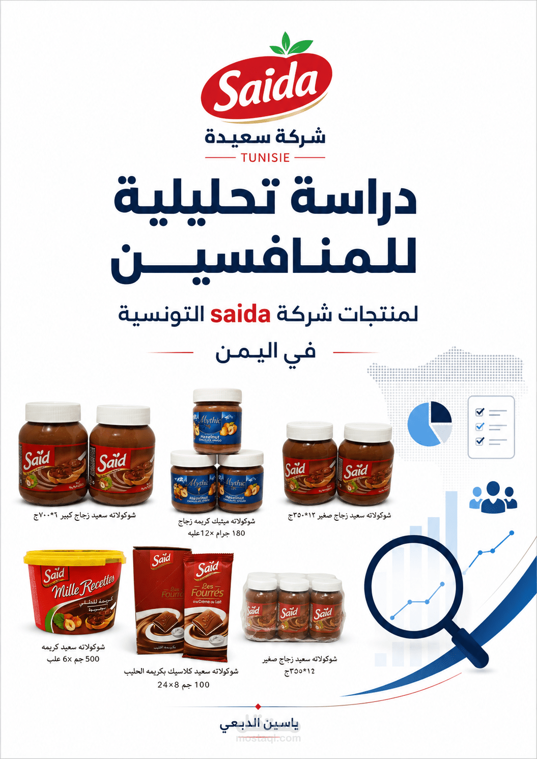 دراسة منافسين لاحد المنتجات في السوق اليمني