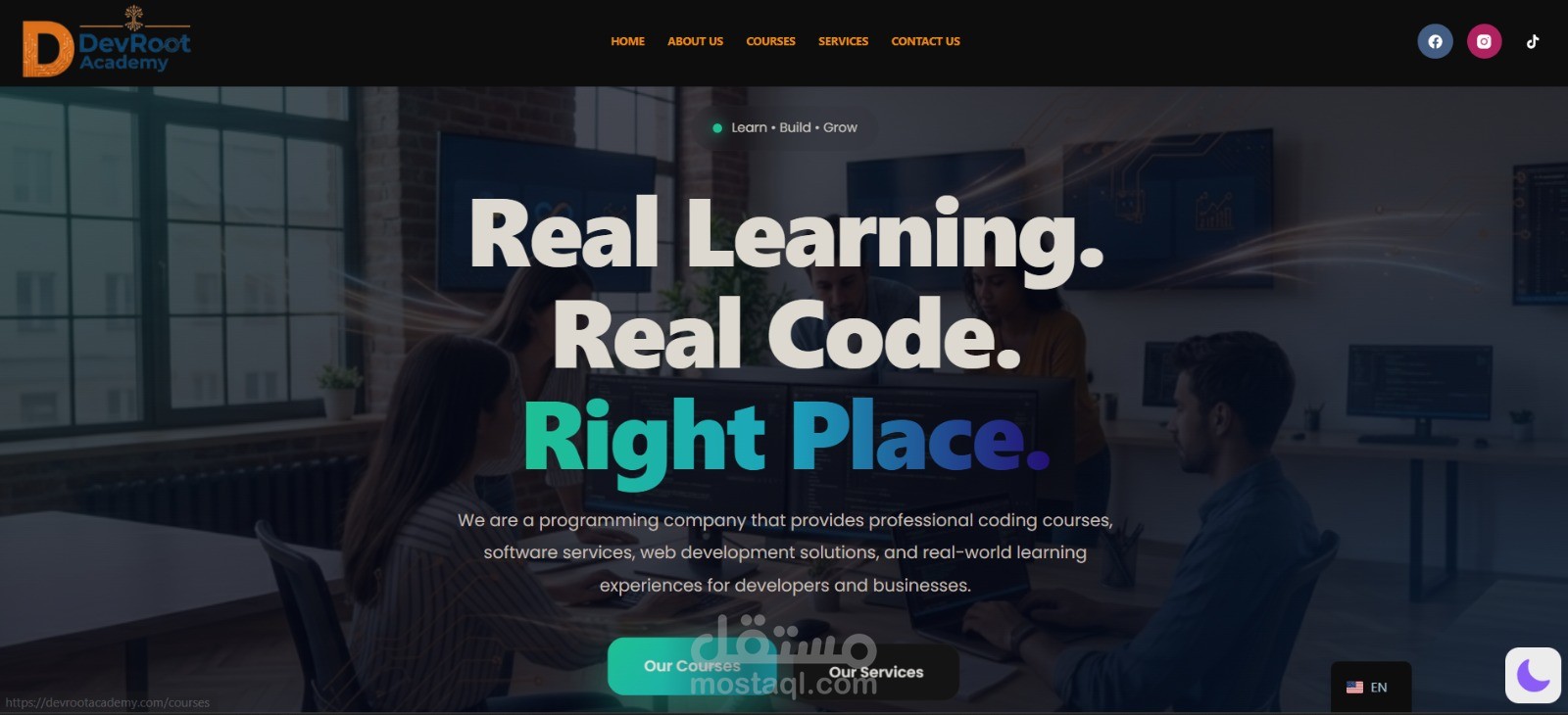 DevRoot Academy – Company Portfolio