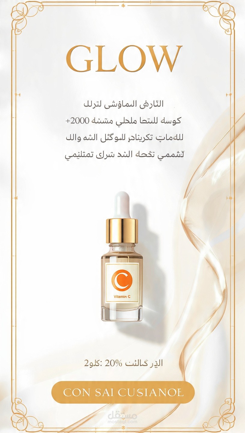 اعلان لمنتجات تجميل