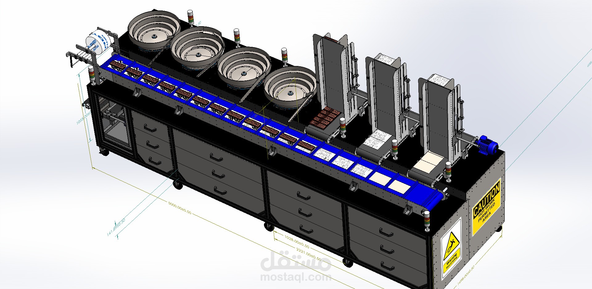 fully automated production line
