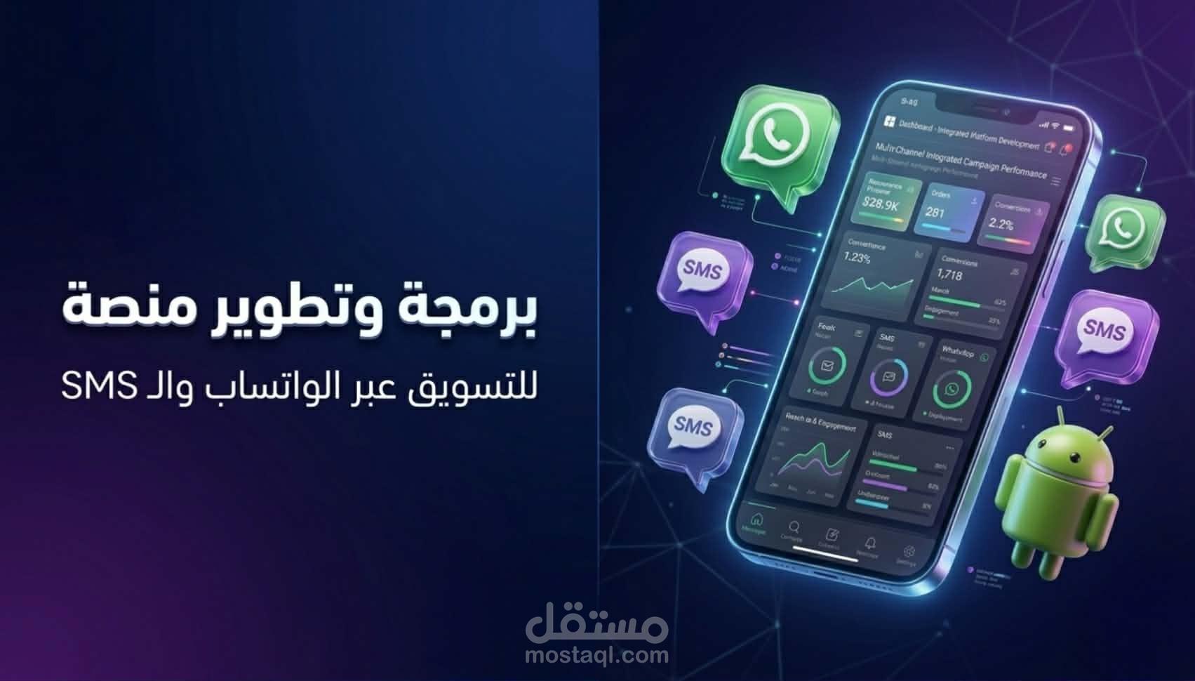 منصة التسويق عبر رسائل sms و whatsapp ونضام otp