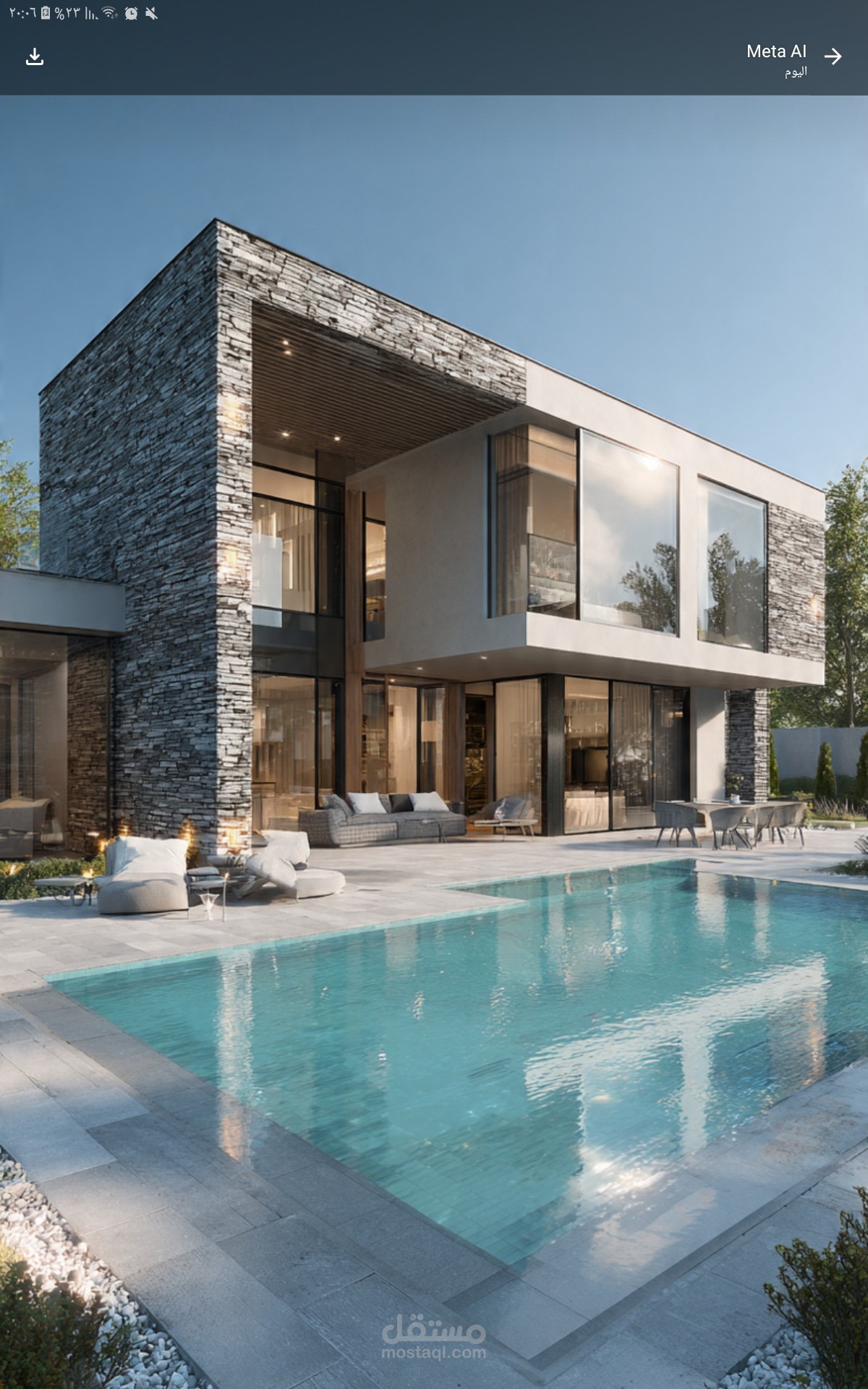`تصميم معماري` + 2.  `البناء المعماري` +  3.  `تصميم داخلي`