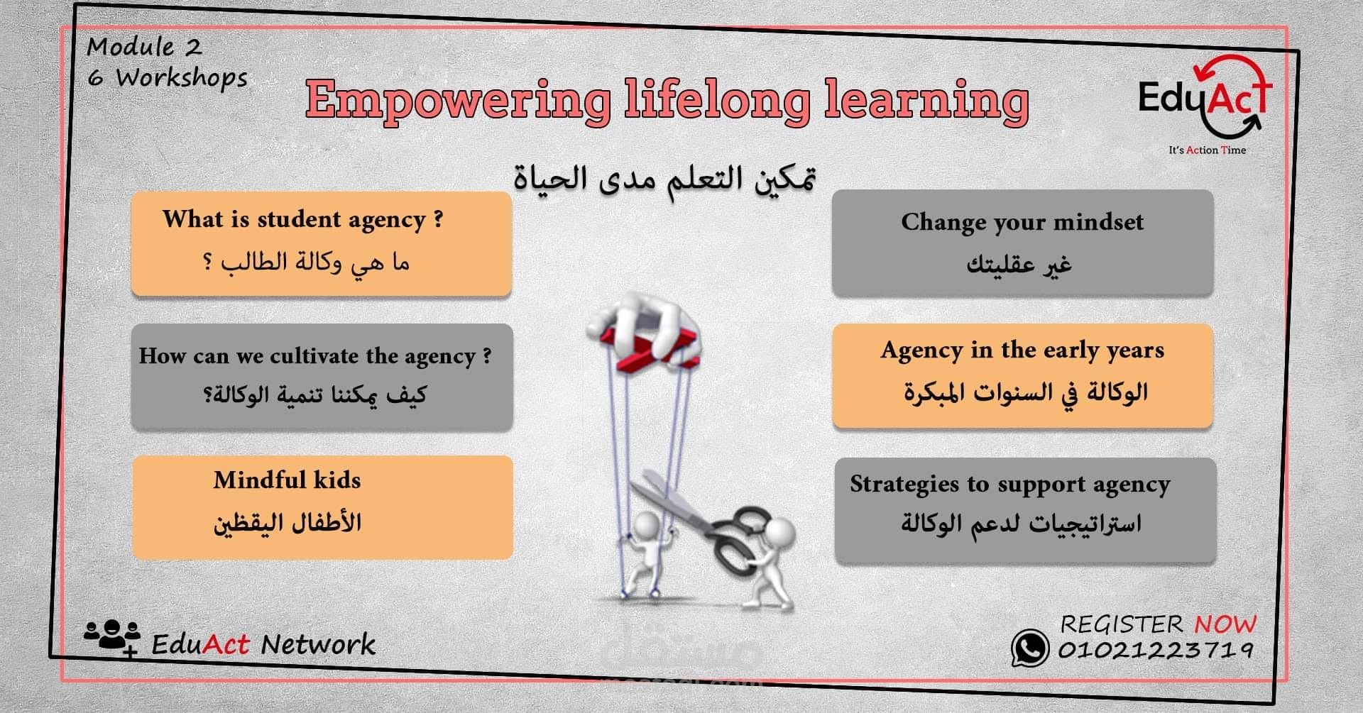 تصميم وتنفيذ برامج تدريبية وورش عمل تفاعلية للمعلمين