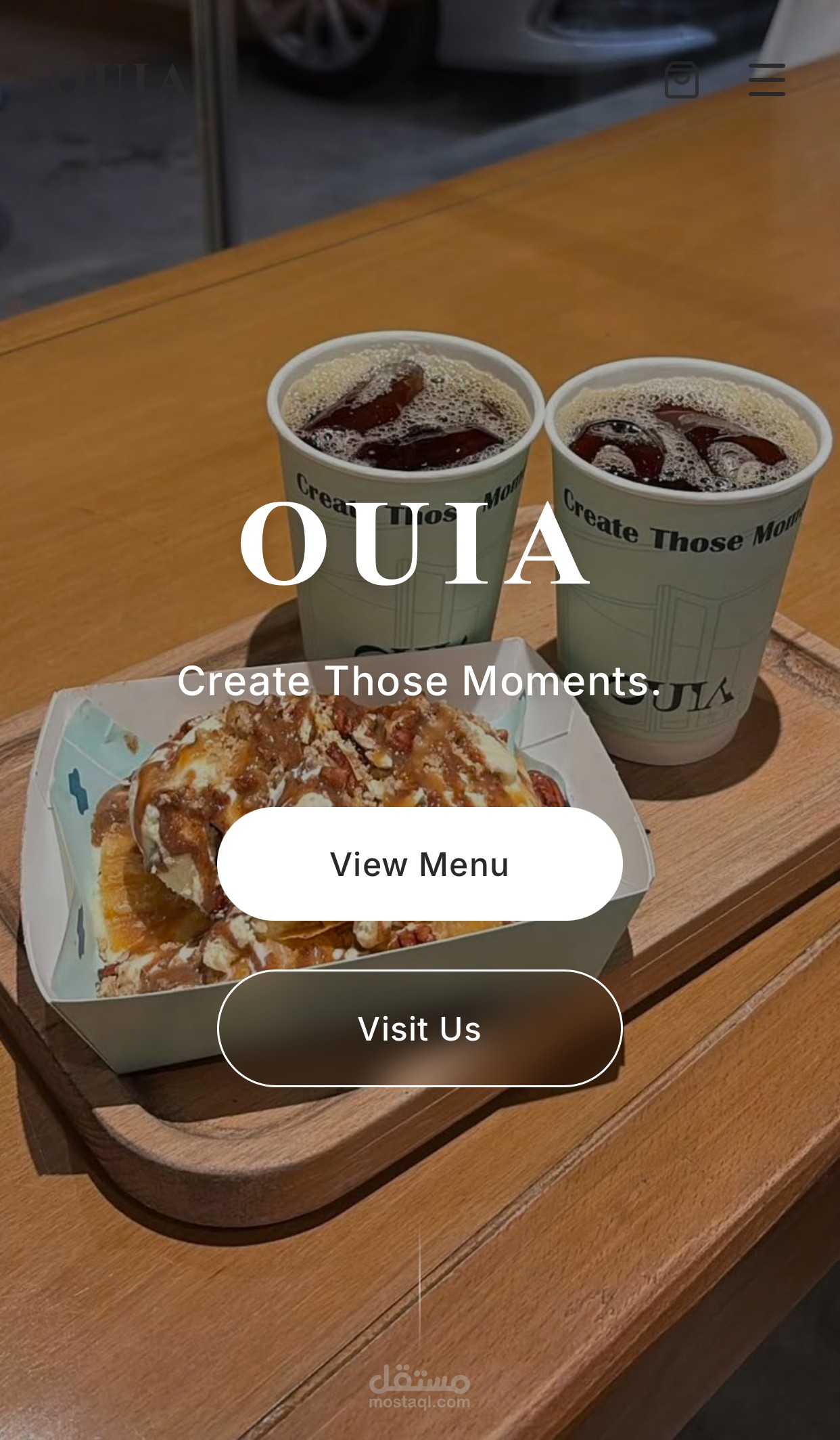 تطوير منصة إلكترونية تفاعلية لـ "Oula-Coffe”