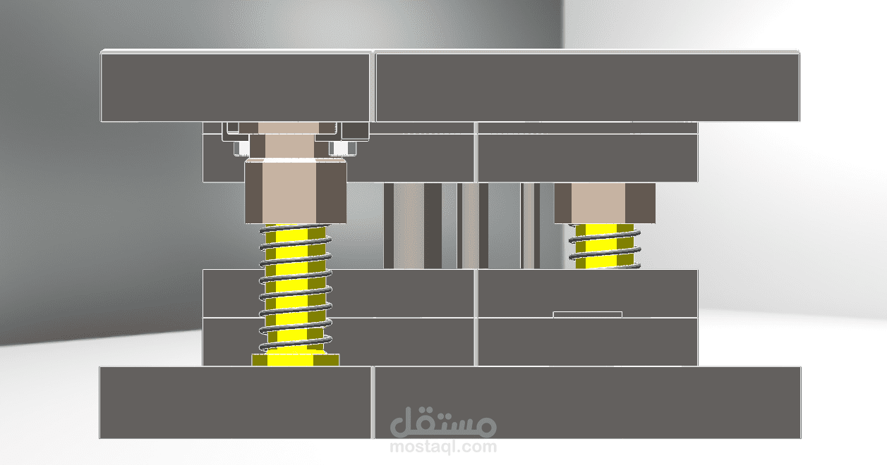 تصميم نموذج ثلاثي الأبعاد وتجميع ميكانيكي باستخدام SOLIDWORKS