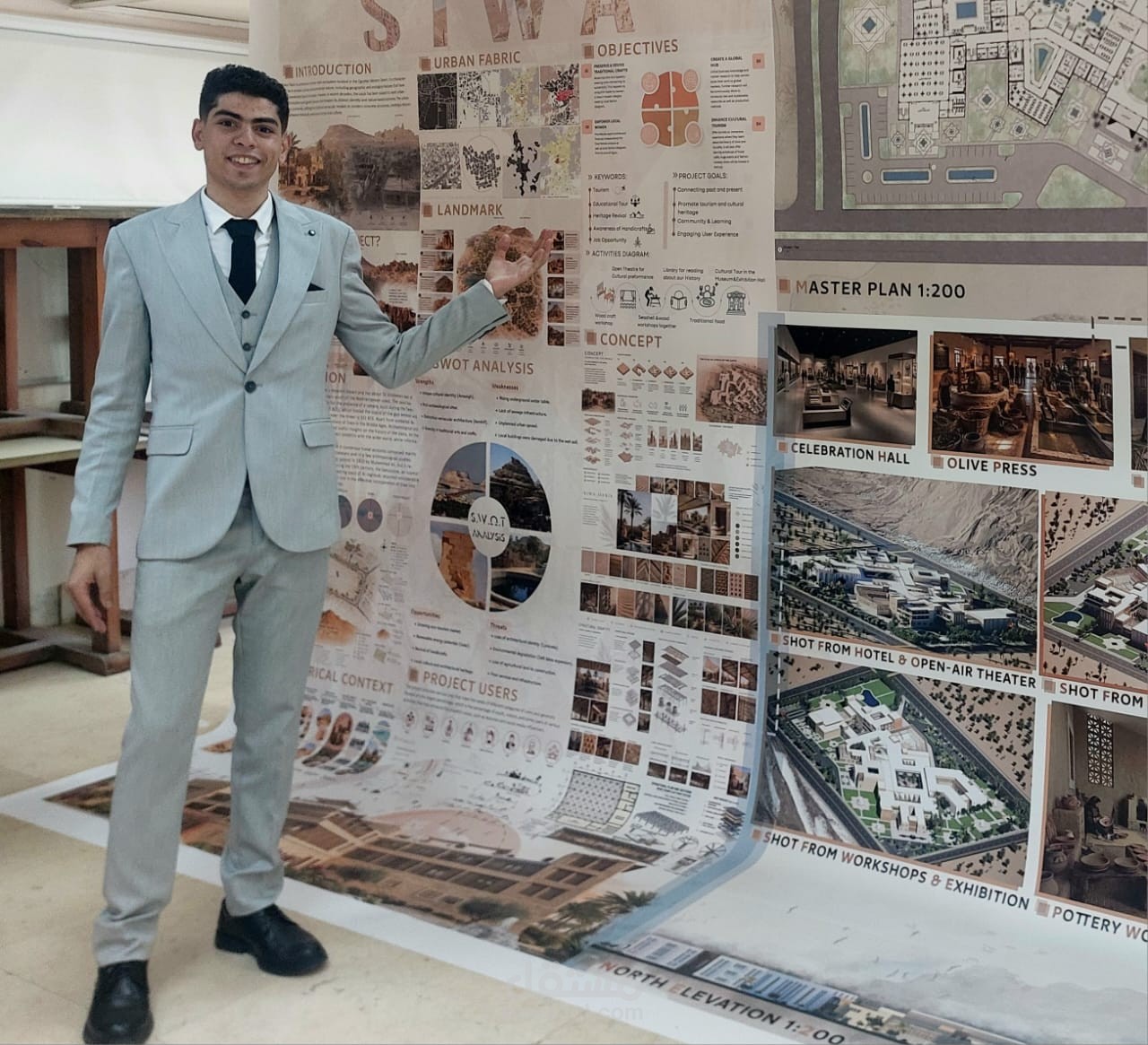 التصميم المعماري والإظهار الواقعي لمشروع التخرج: "تُرَاثنَا… حكاية أرض" - مركز ثقافي بمواد مستدامة