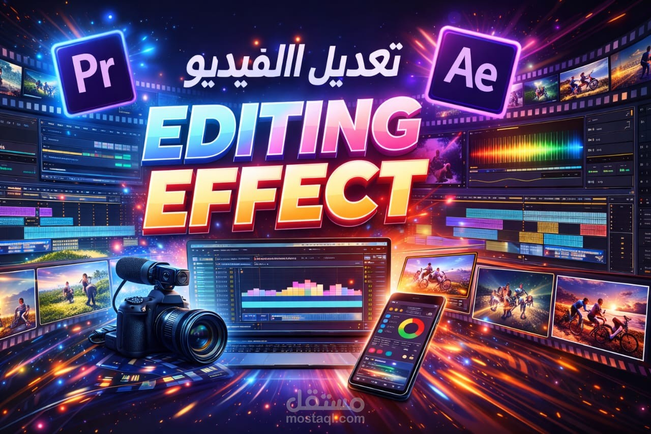 مونتاج إبداعي وتعديل ألوان