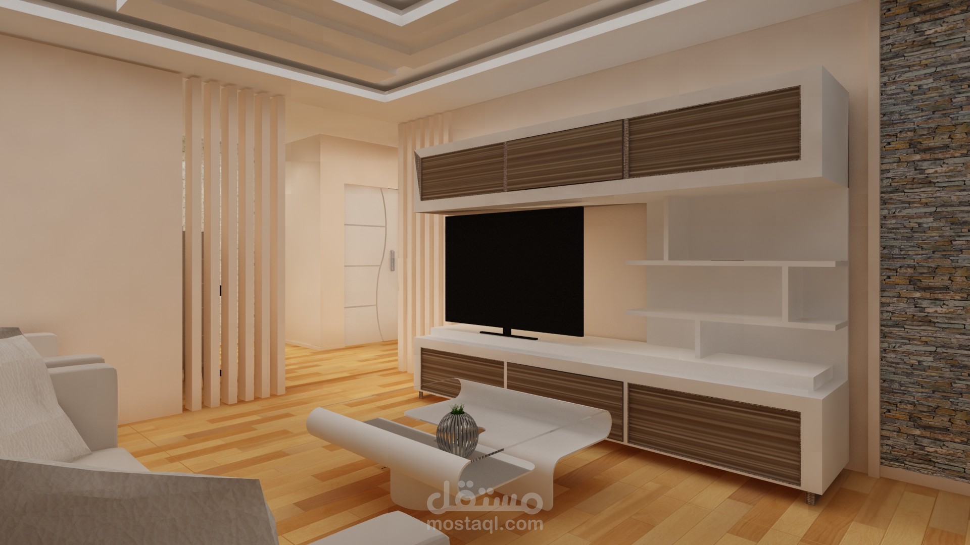 تصميم لغرفة المعيشة