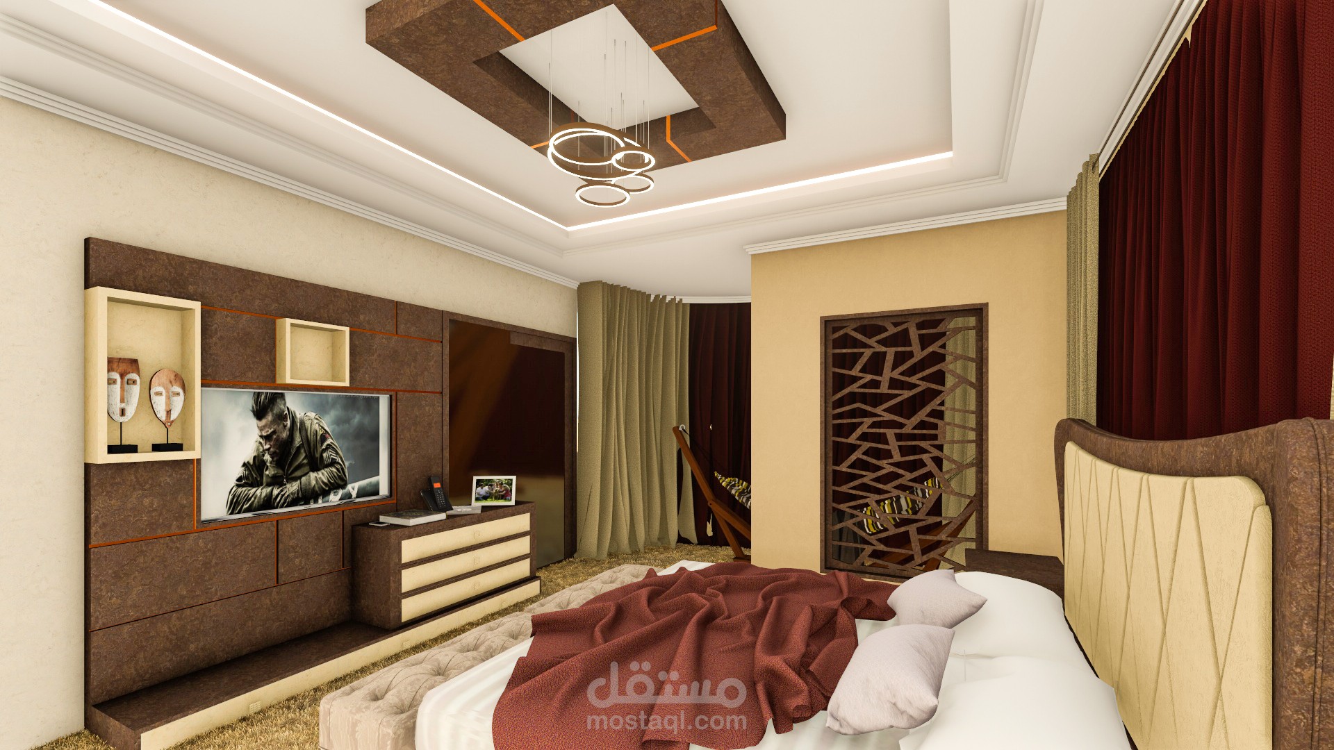 Bed Room Design And Render