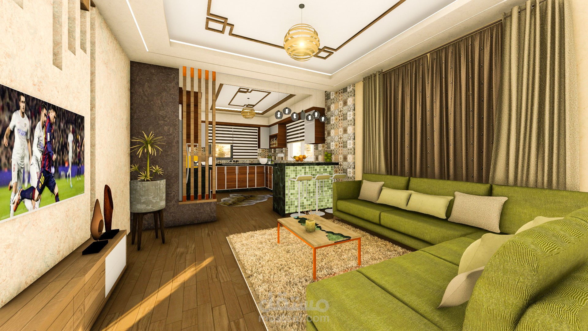 Living Room Render And Design