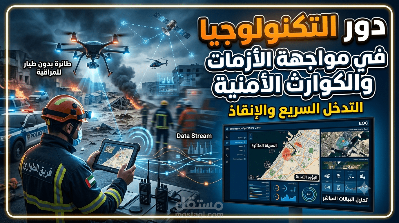 دور التكنولوجيا في مواجهه الازمات الامنيه