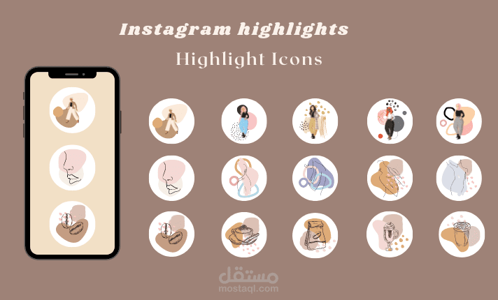 تصميم أيقونات Instagram