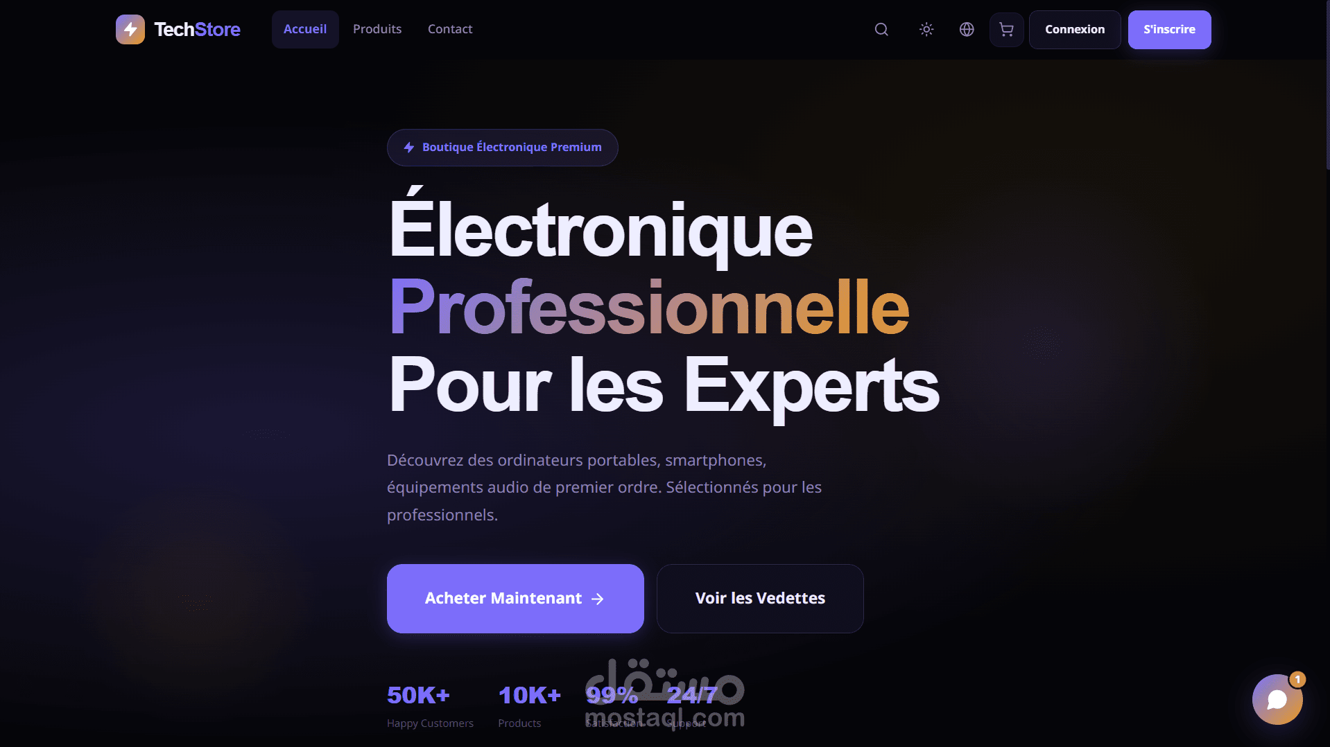 TechStore - منصة تجارة إلكترونية متكاملة