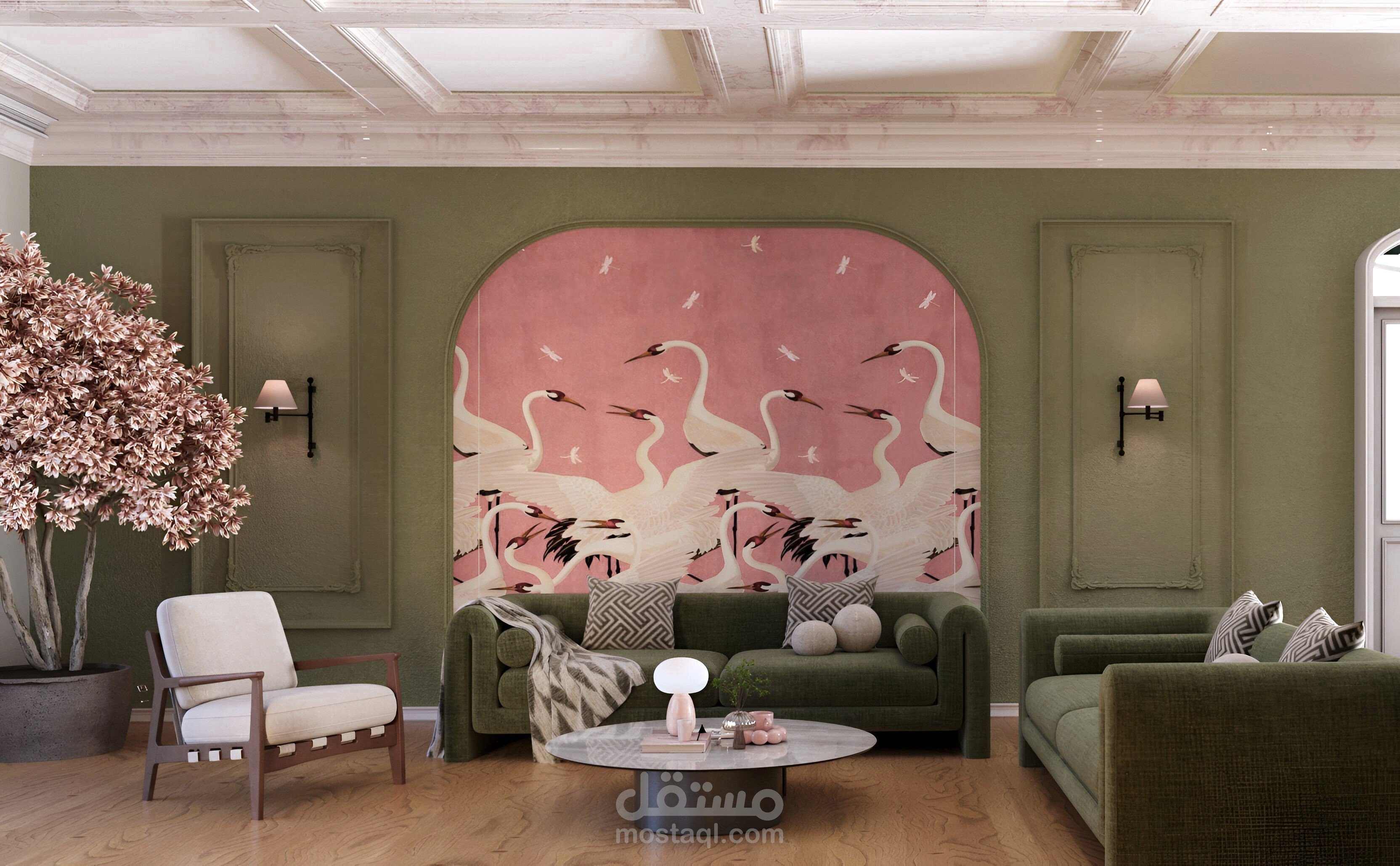 Neoclassical living room