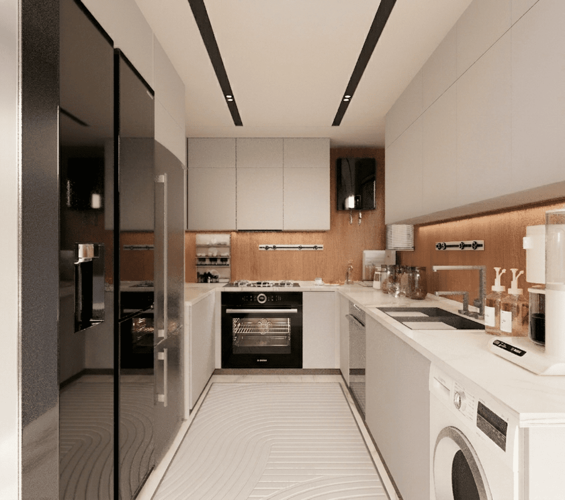 MODERN NARROW KITCHEN