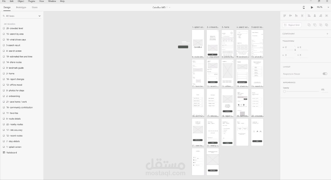 Mid prototype for Mobile App Design