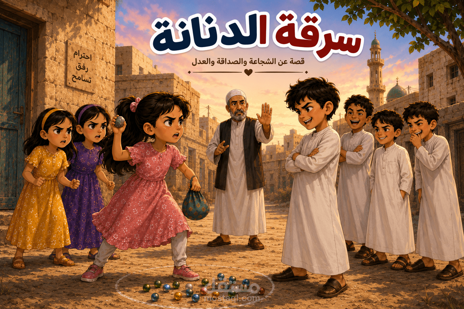 قصة سرقة الدنانة