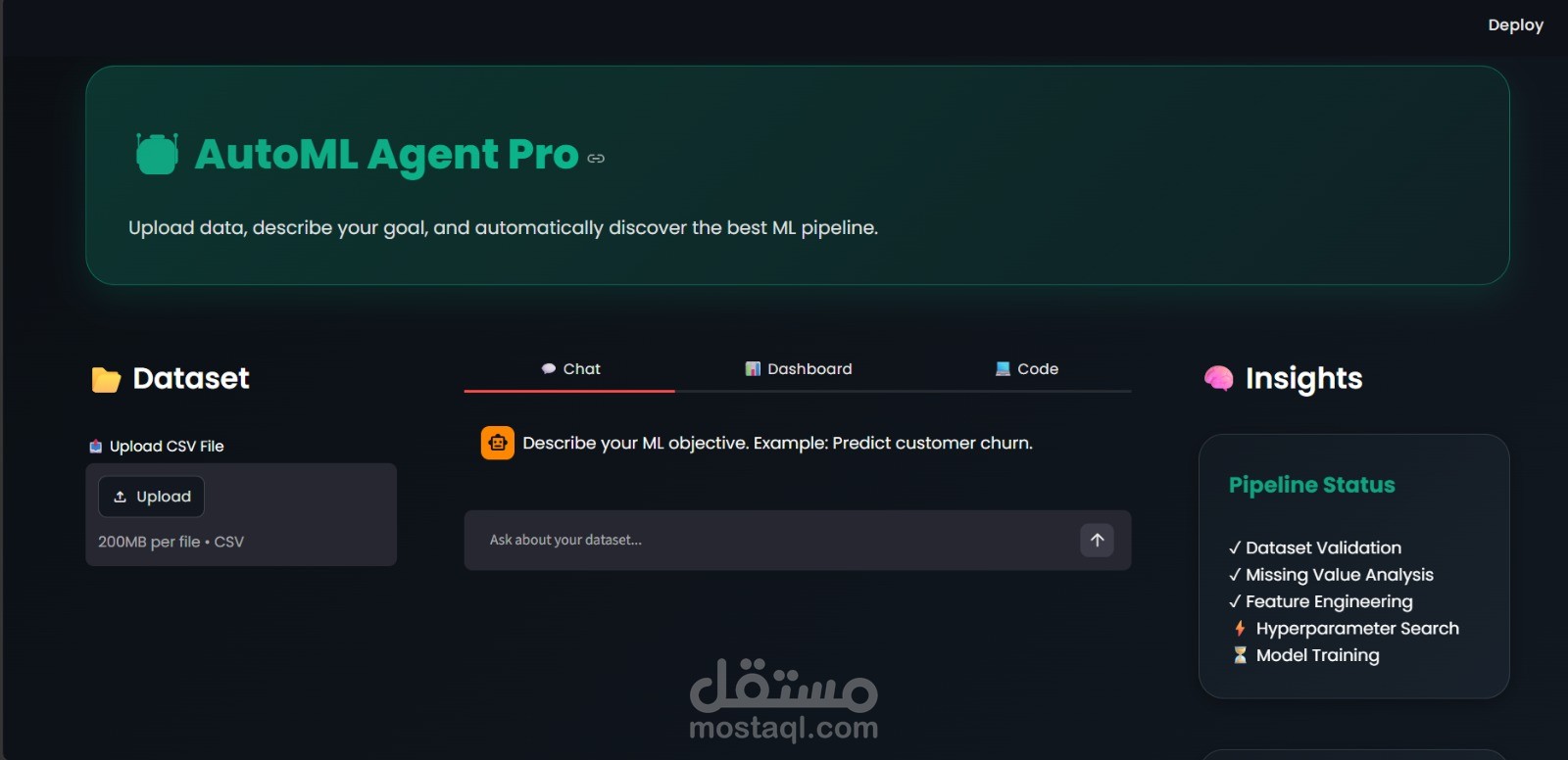 DataPilot – AI-Powered AutoML & Data Analytics Platform