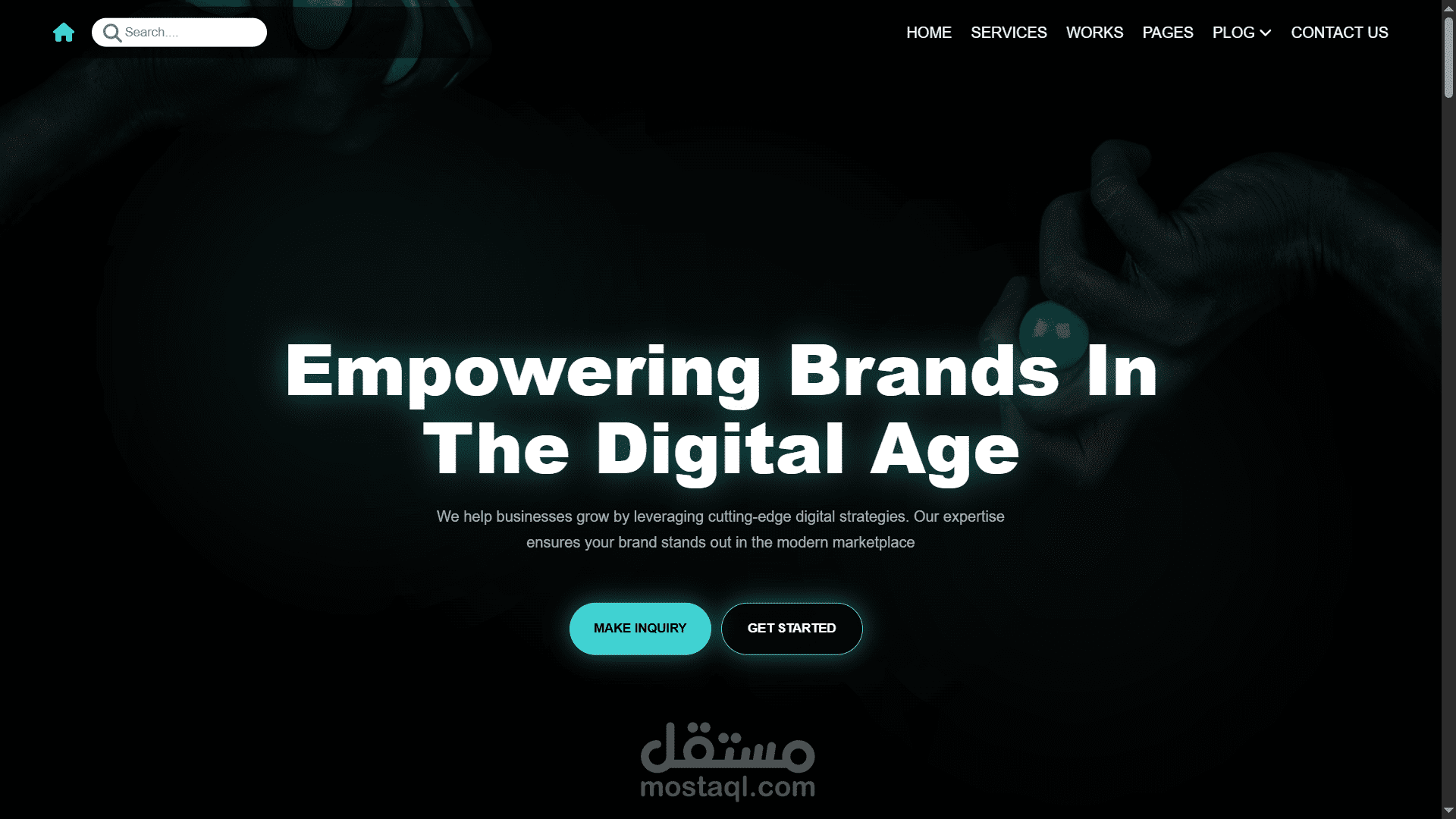landing page