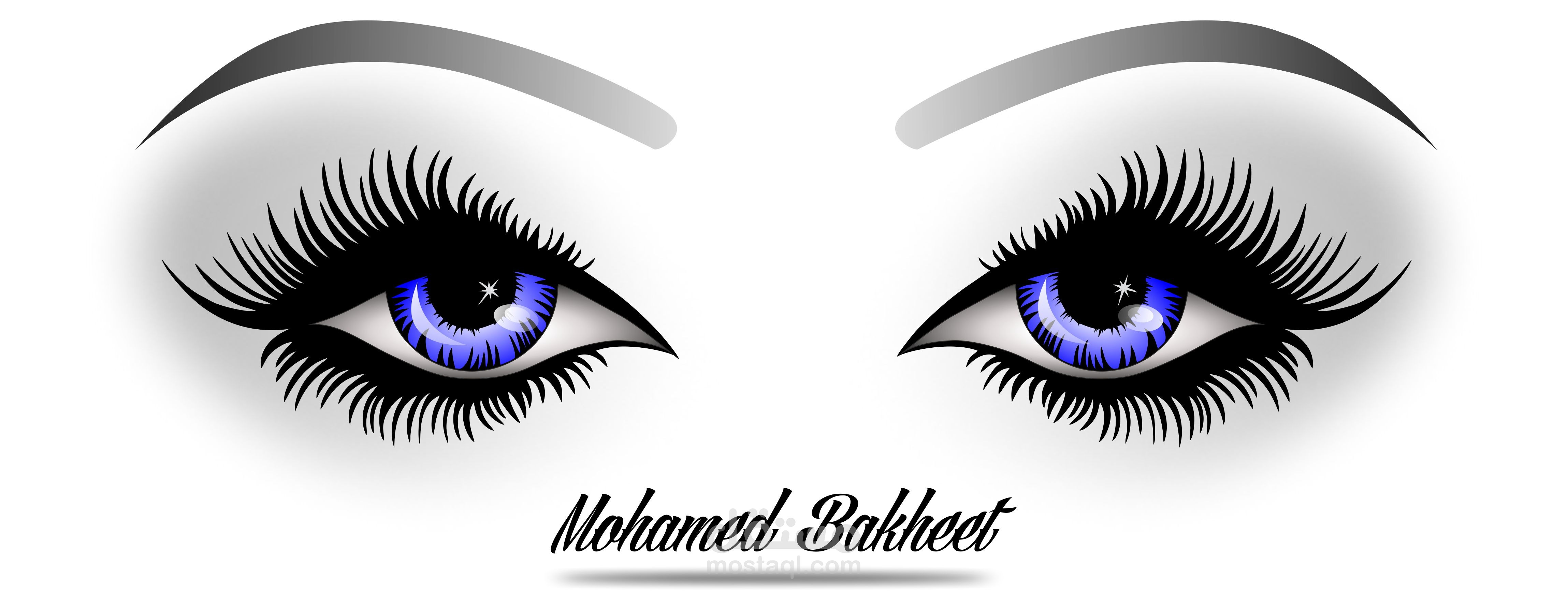 رسم عيون