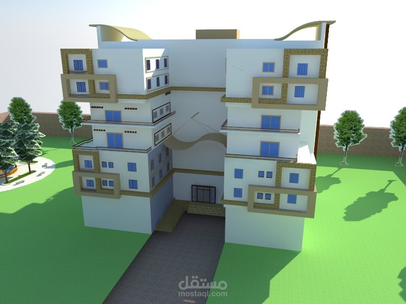 تصميم عمارة سكنية