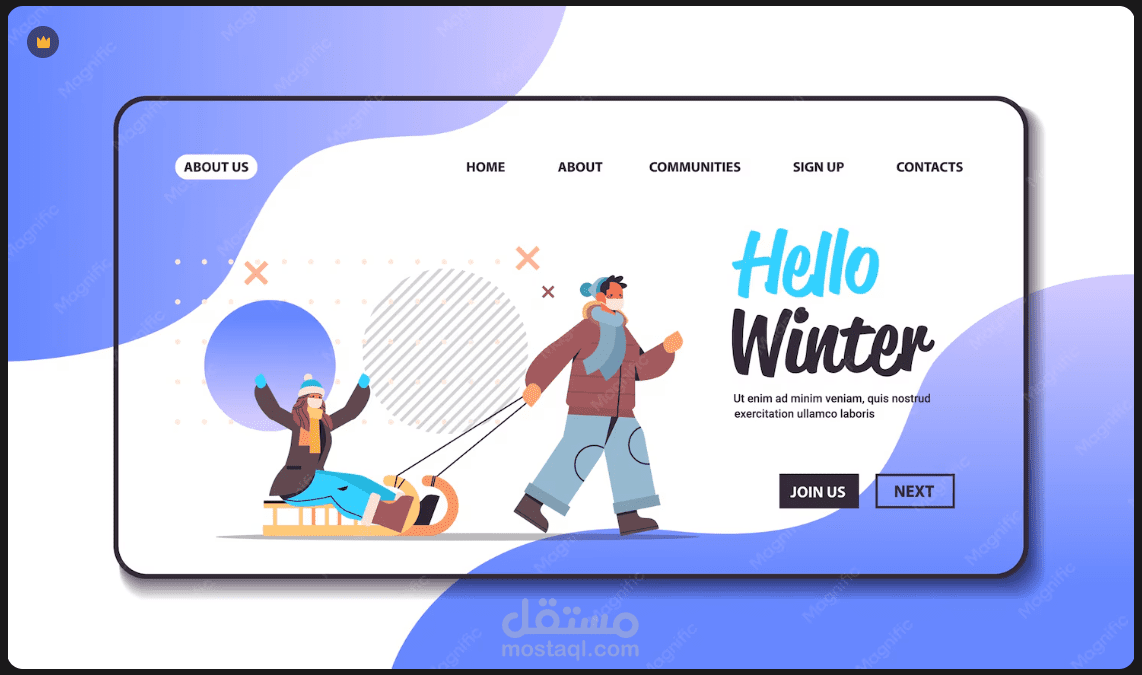 تصميم ui/ux لتطبيق إداره و تنظيم الفاعليات