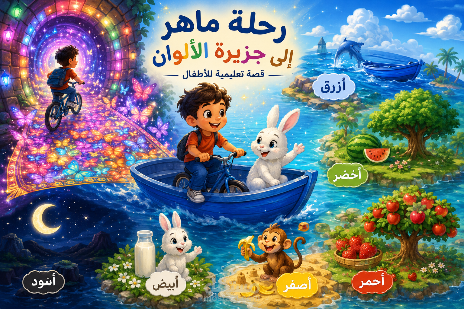 رحلة ماهر لجزيرة الألوان