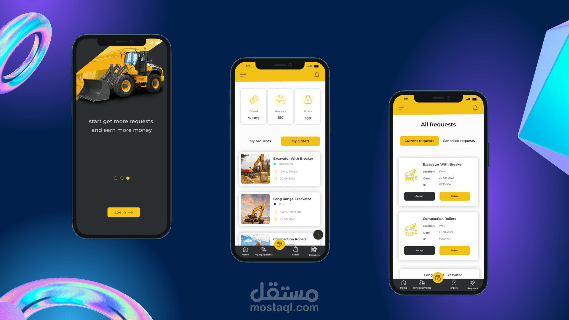 mobile app to rent truck