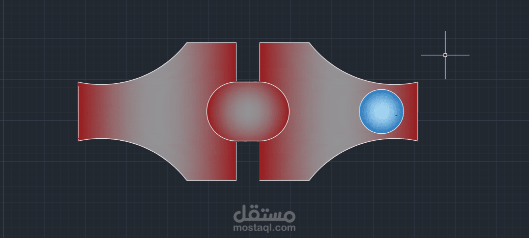 إعداد الرسومات والقطاعات الميكانيكية المعقدة والتظليل الهندسي - AutoCAD