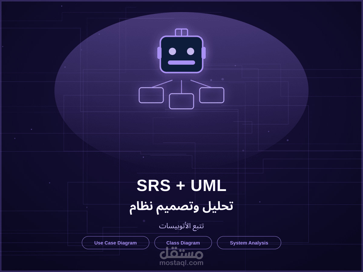 تحليل وتصميم نظام تتبع الأتوبيسات (SRS + UML)