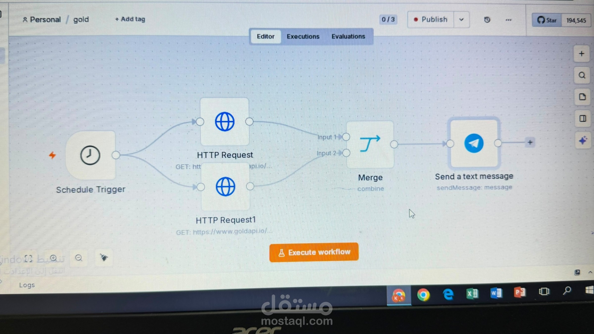 نظام مؤتمت لمراقبة الأسواق المالية وجلب البيانات لحظياً عبر APIs