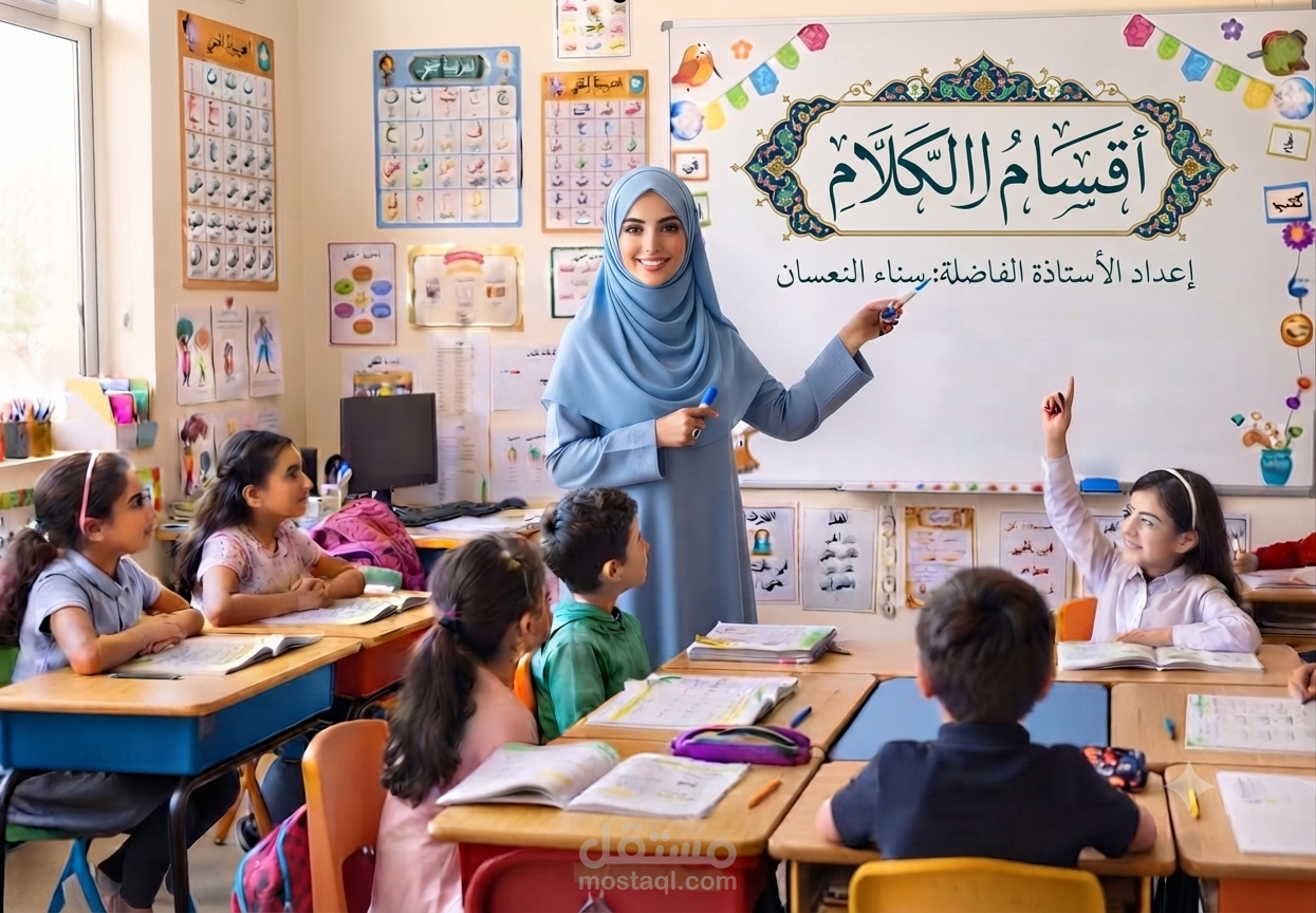 أقسام الكلام في اللغة العربية