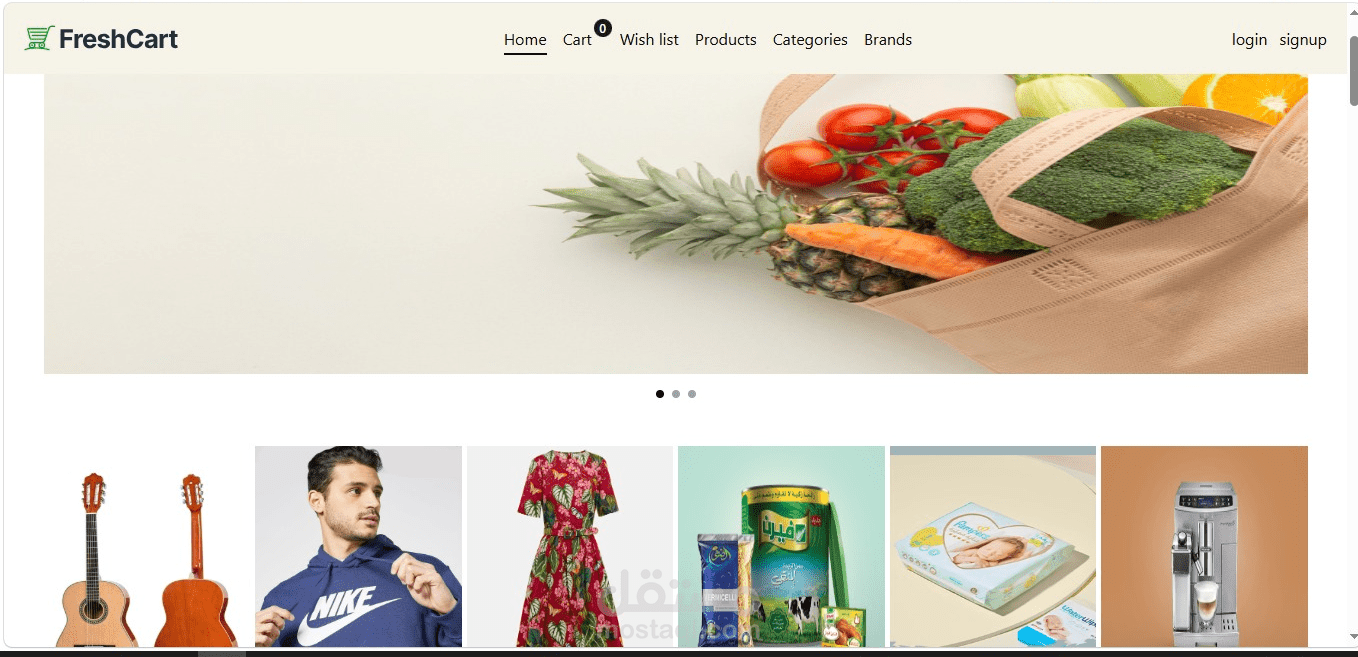 منصة تجارة إلكترونية متكاملة وسريعة الأداء (Full E-commerce Web Application)