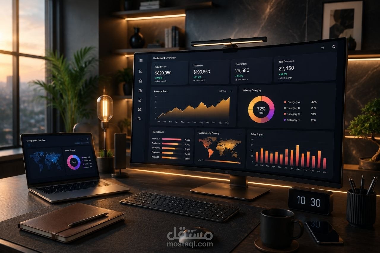 داشبورد مبيعات Adidas على Power BI