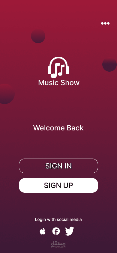 landing pages for music application