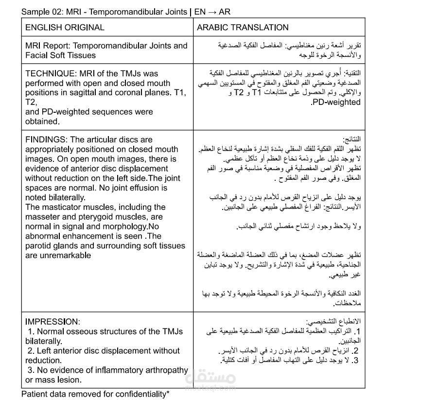 CT English to Arabic