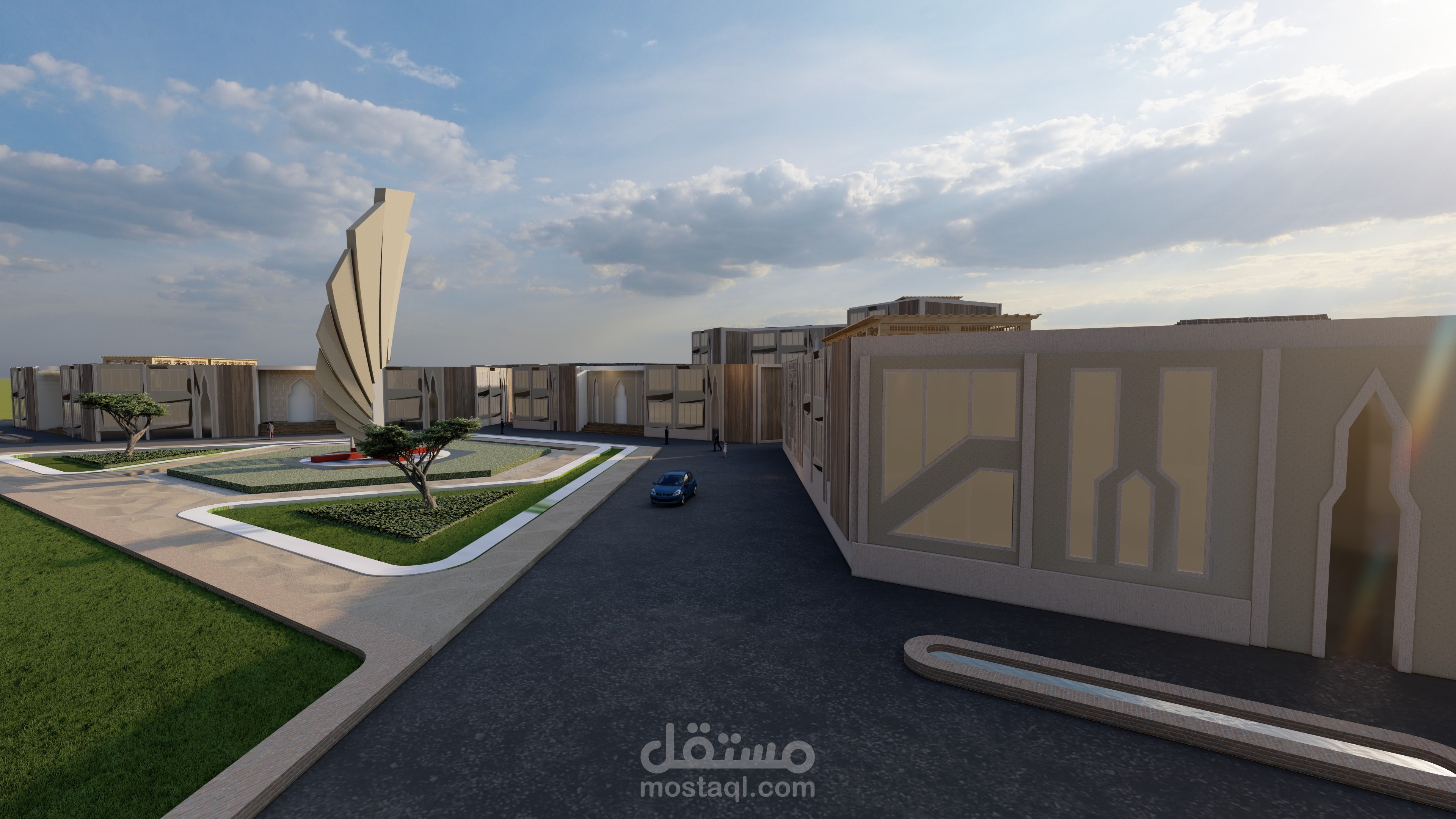 مشروع تخرج عن منتجع سياحي علاجي