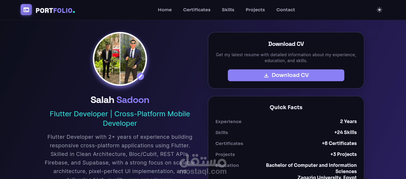 Personal Portfolio Web Application